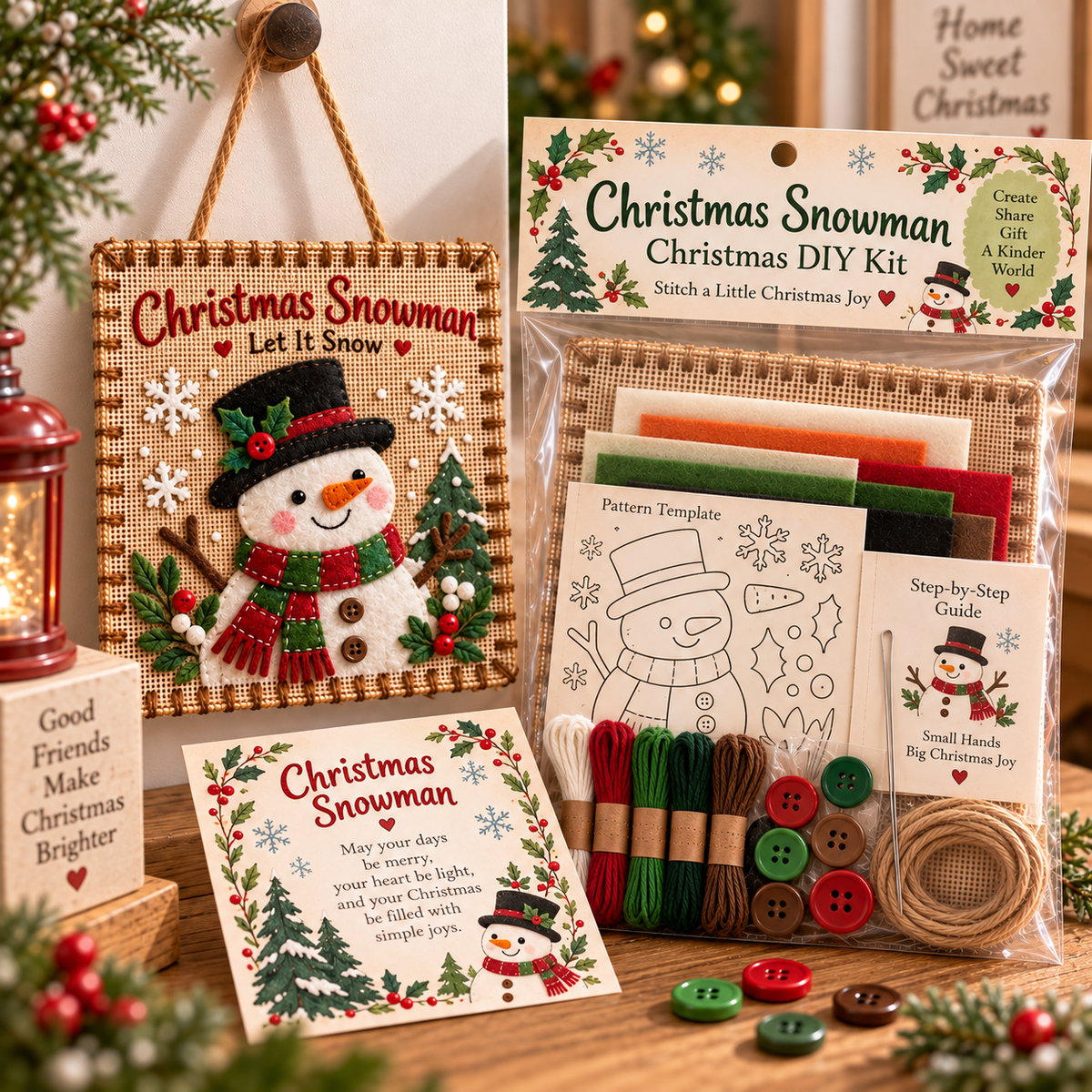 Christmas Fabric Weaving Kit