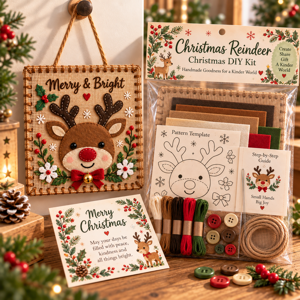 Christmas Fabric Weaving Kit