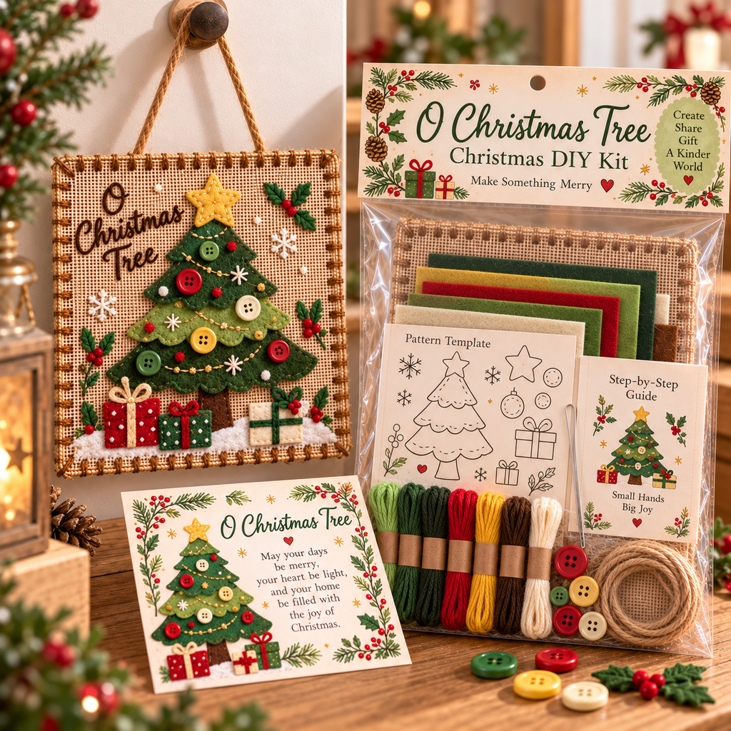 Christmas Fabric Weaving Kit
