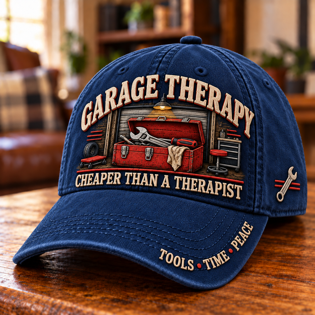 Garage Therapy Mechanic Humor Baseball Cap