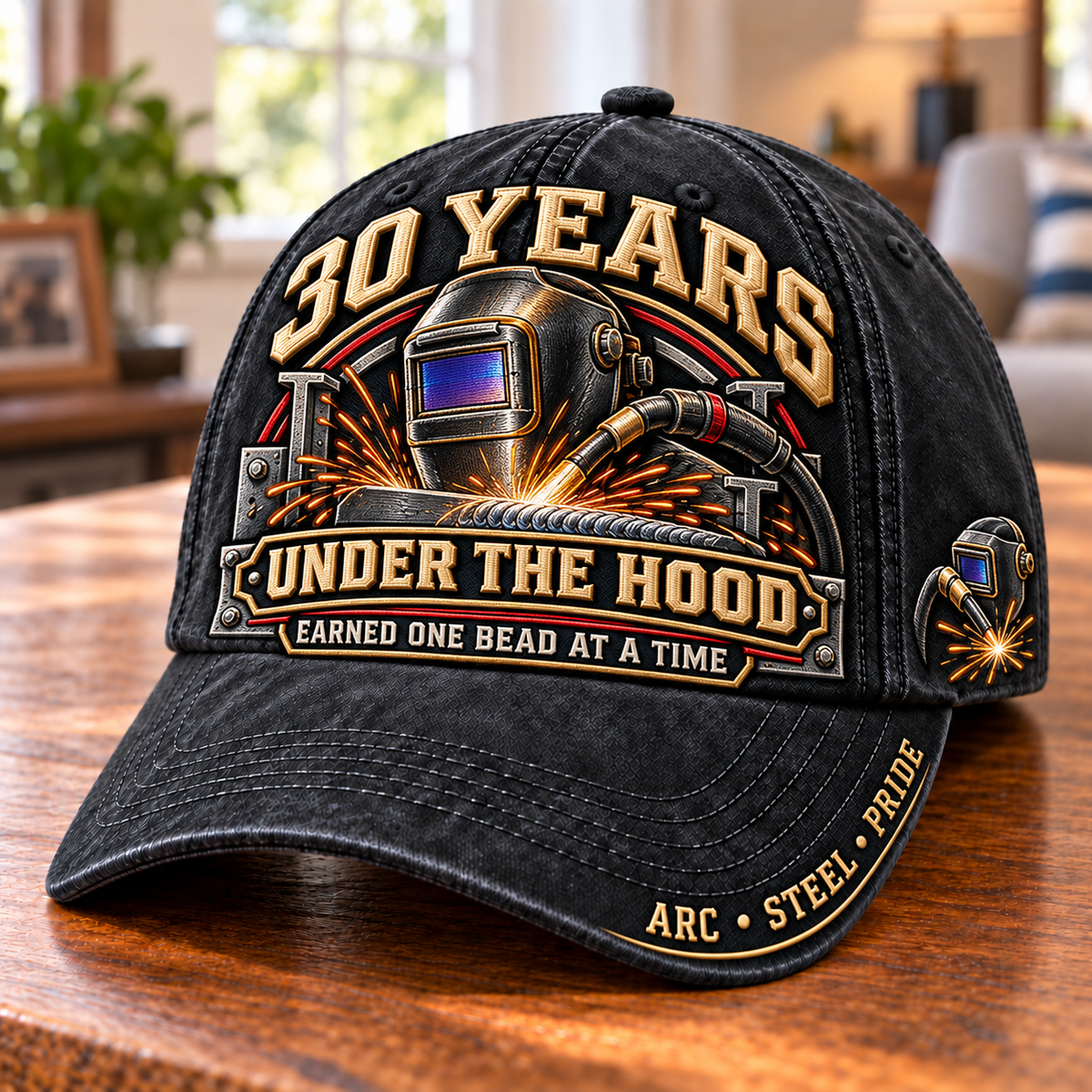30 Years One Bead At A Time Welder Milestone Baseball Cap