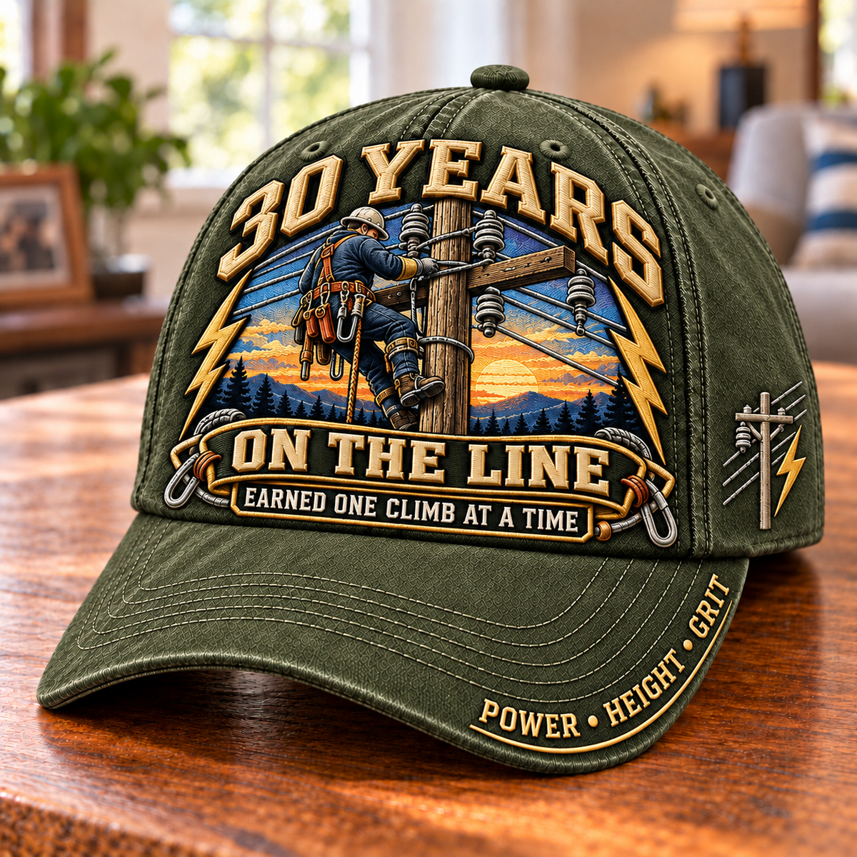 30 Years One Climb At A Time Lineman Legacy Baseball Cap