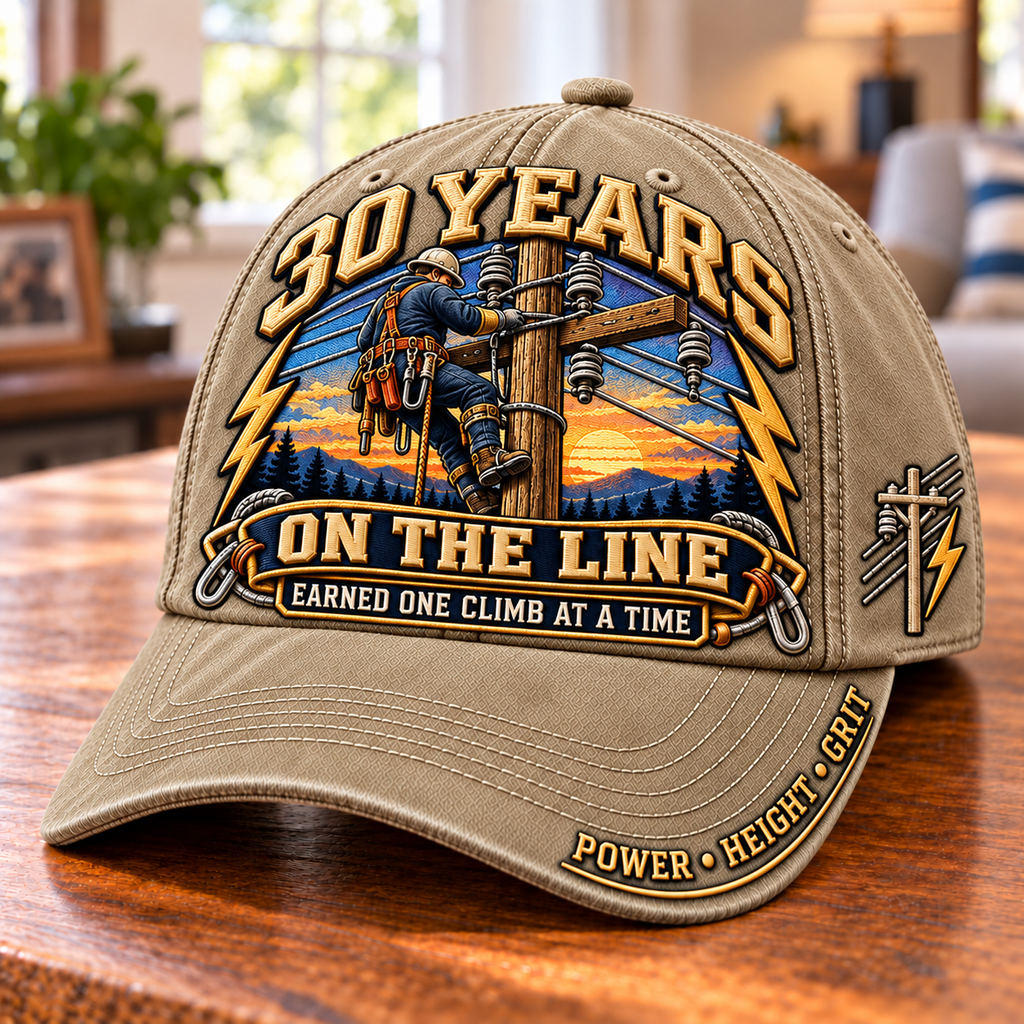 30 Years One Climb At A Time Lineman Legacy Baseball Cap
