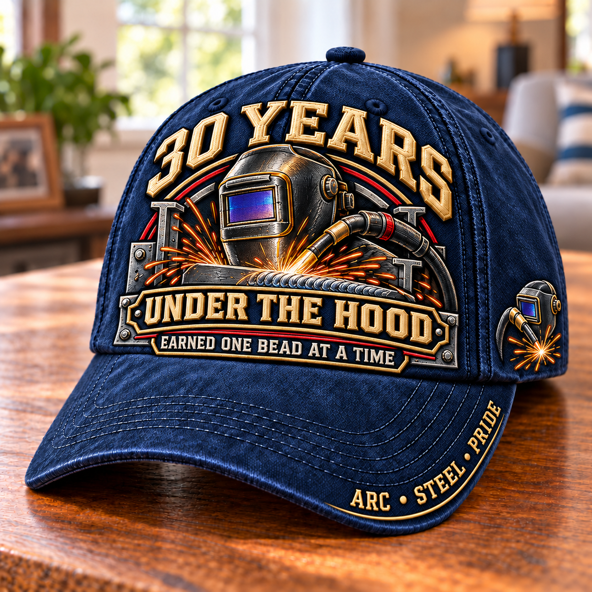 30 Years One Bead At A Time Welder Milestone Baseball Cap