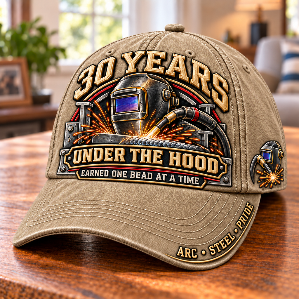 30 Years One Bead At A Time Welder Milestone Baseball Cap