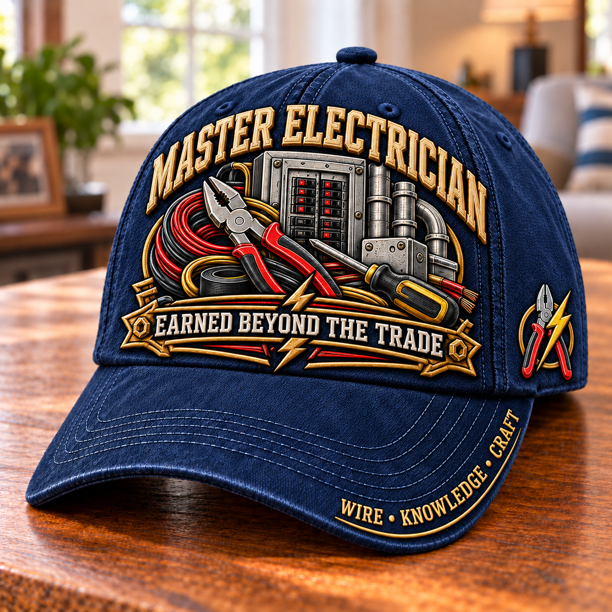 Earned Beyond The Trade Master Electrician Baseball Cap