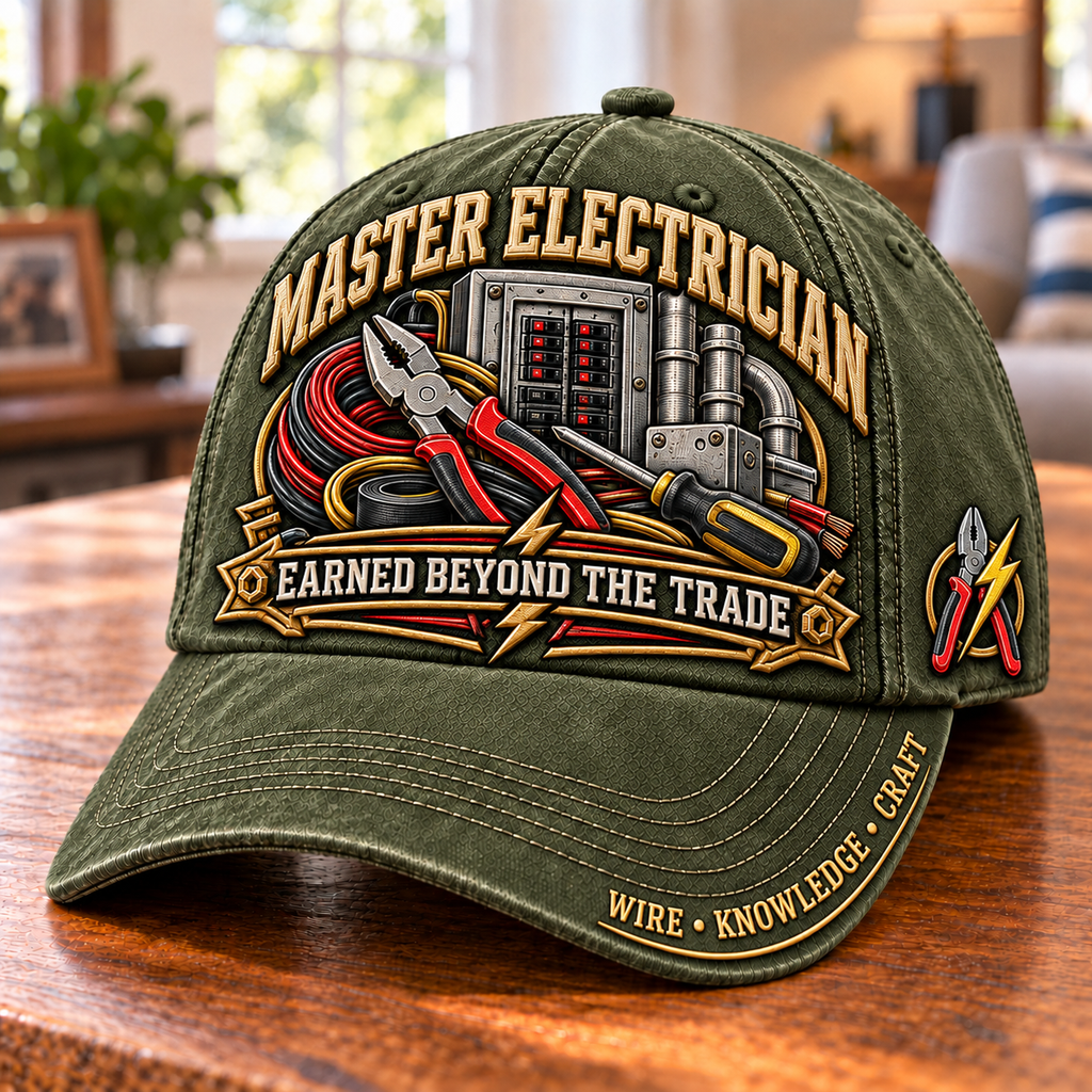 Earned Beyond The Trade Master Electrician Baseball Cap