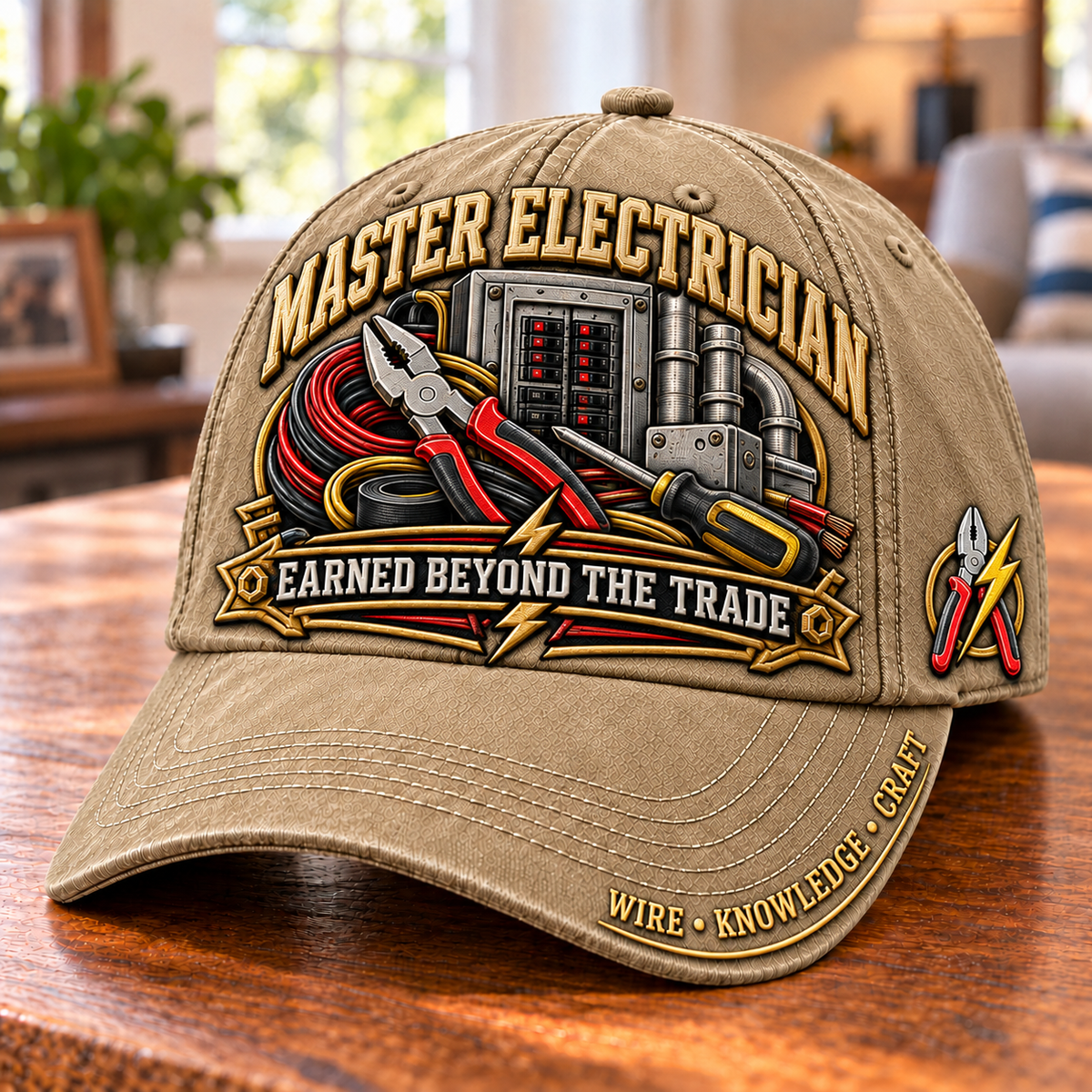 Earned Beyond The Trade Master Electrician Baseball Cap