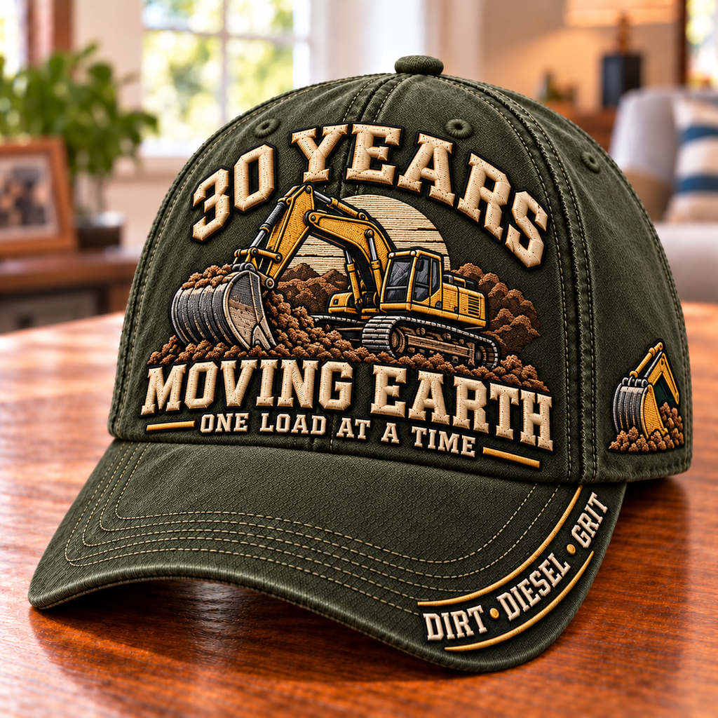 30 Years Moving Earth – Heavy Equipment Operator Hat