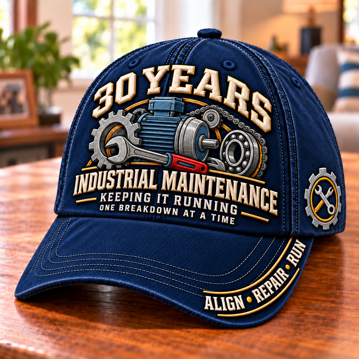 30 Years One Breakdown At A Time Industrial Maintenance Baseball Cap