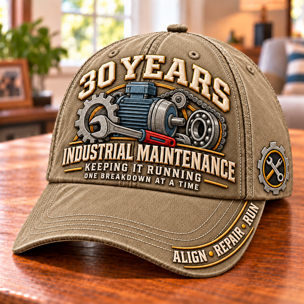 30 Years One Breakdown At A Time Industrial Maintenance Baseball Cap