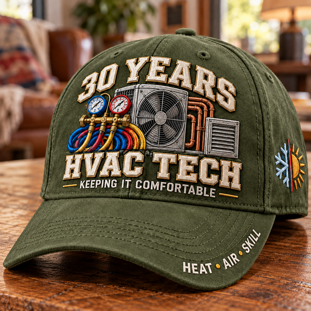 30 Years Keeping It Comfortable HVAC Tech Milestone Baseball Cap