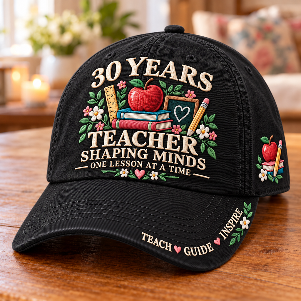 30 Years Shaping Minds Teacher Milestone Baseball Cap