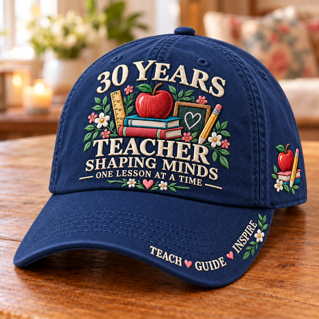 30 Years Shaping Minds Teacher Milestone Baseball Cap