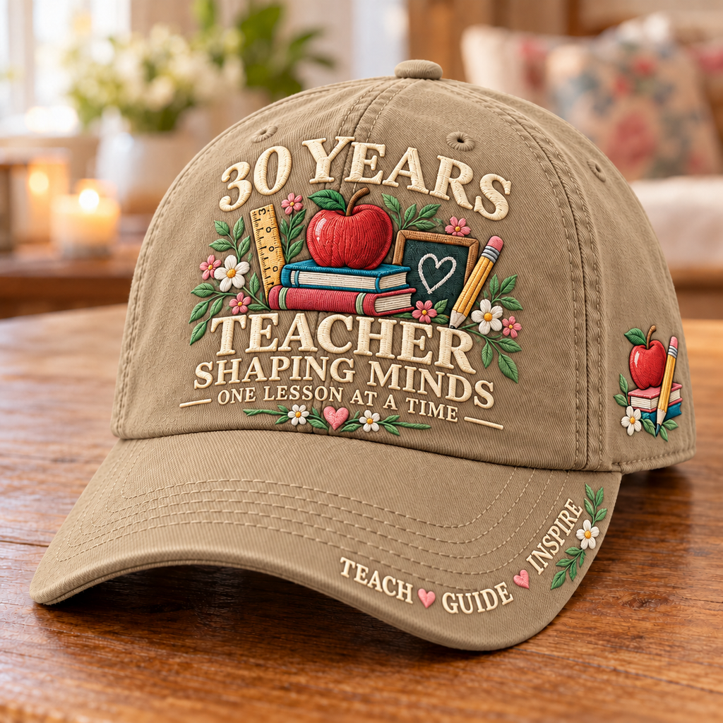 30 Years Shaping Minds Teacher Milestone Baseball Cap