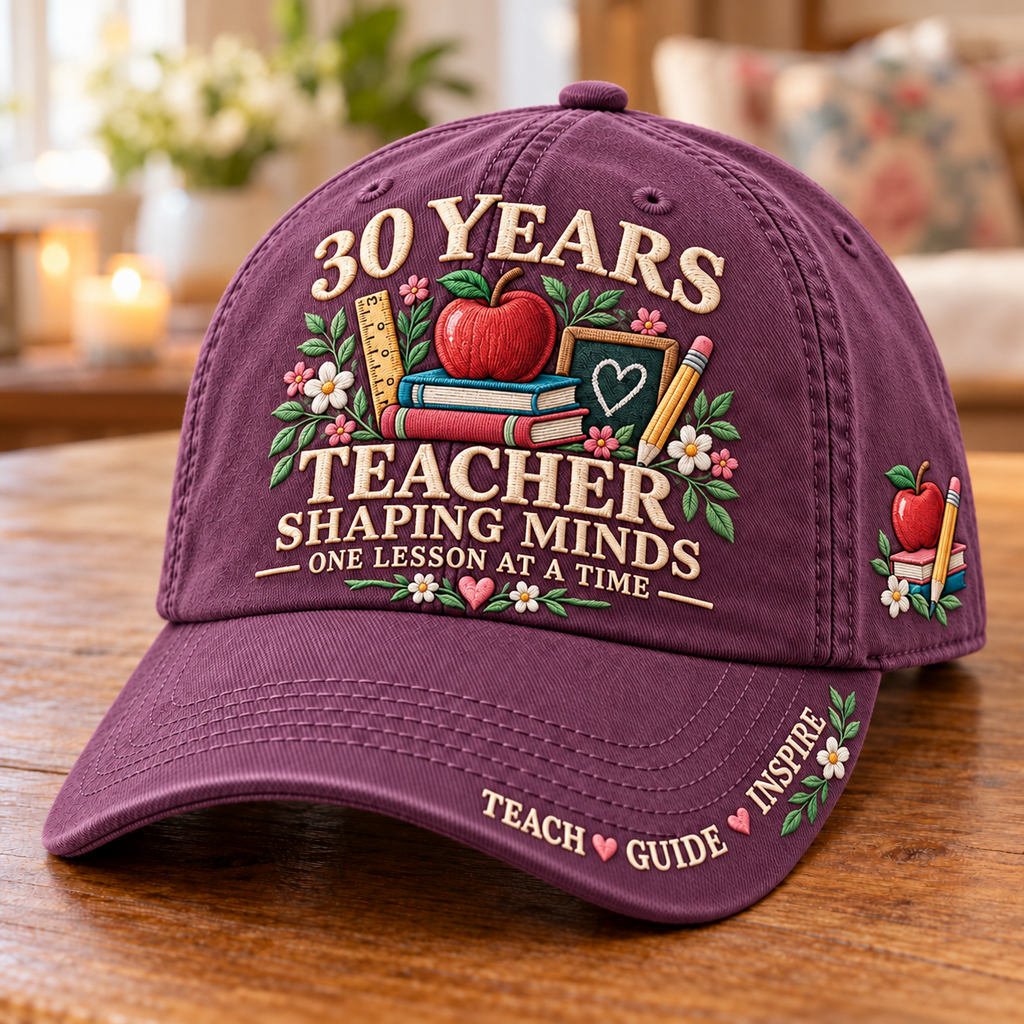 30 Years Shaping Minds Teacher Milestone Baseball Cap