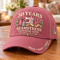 30 Years Stitching Love Seamstress Milestone Baseball Cap