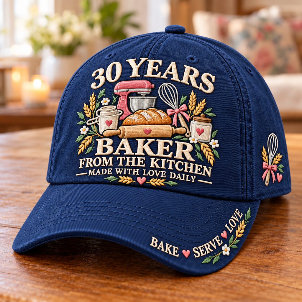 30 Years Made With Love Baker Milestone Baseball Cap