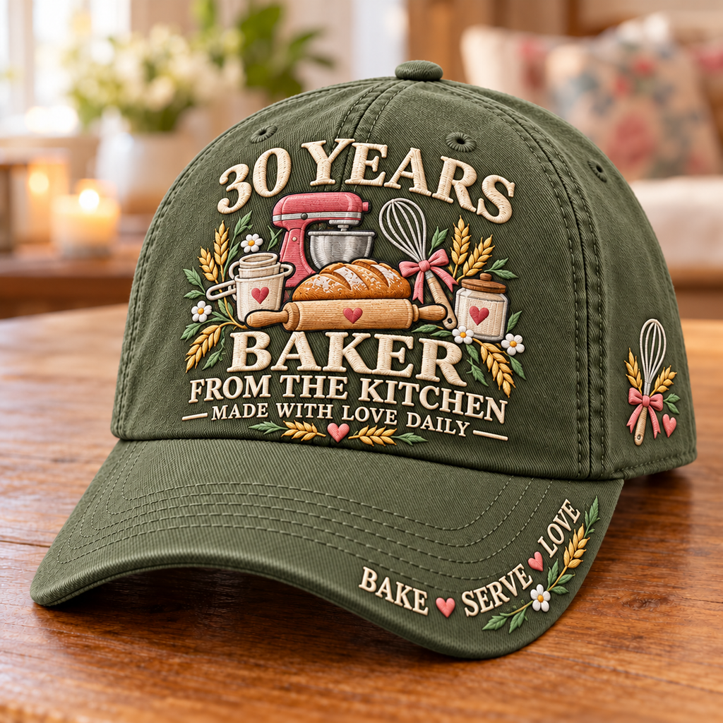 30 Years Made With Love Baker Milestone Baseball Cap
