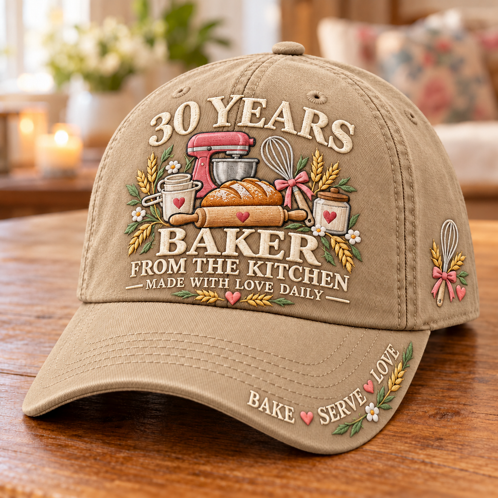 30 Years Made With Love Baker Milestone Baseball Cap