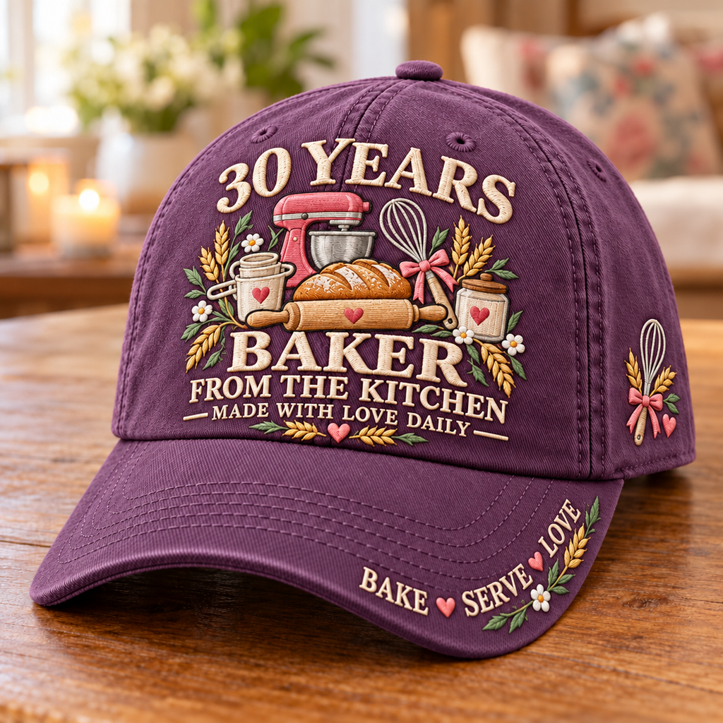 30 Years Made With Love Baker Milestone Baseball Cap