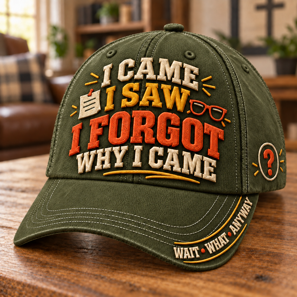 I Came I Saw I Forgot Why I Came Funny Aging Baseball Cap
