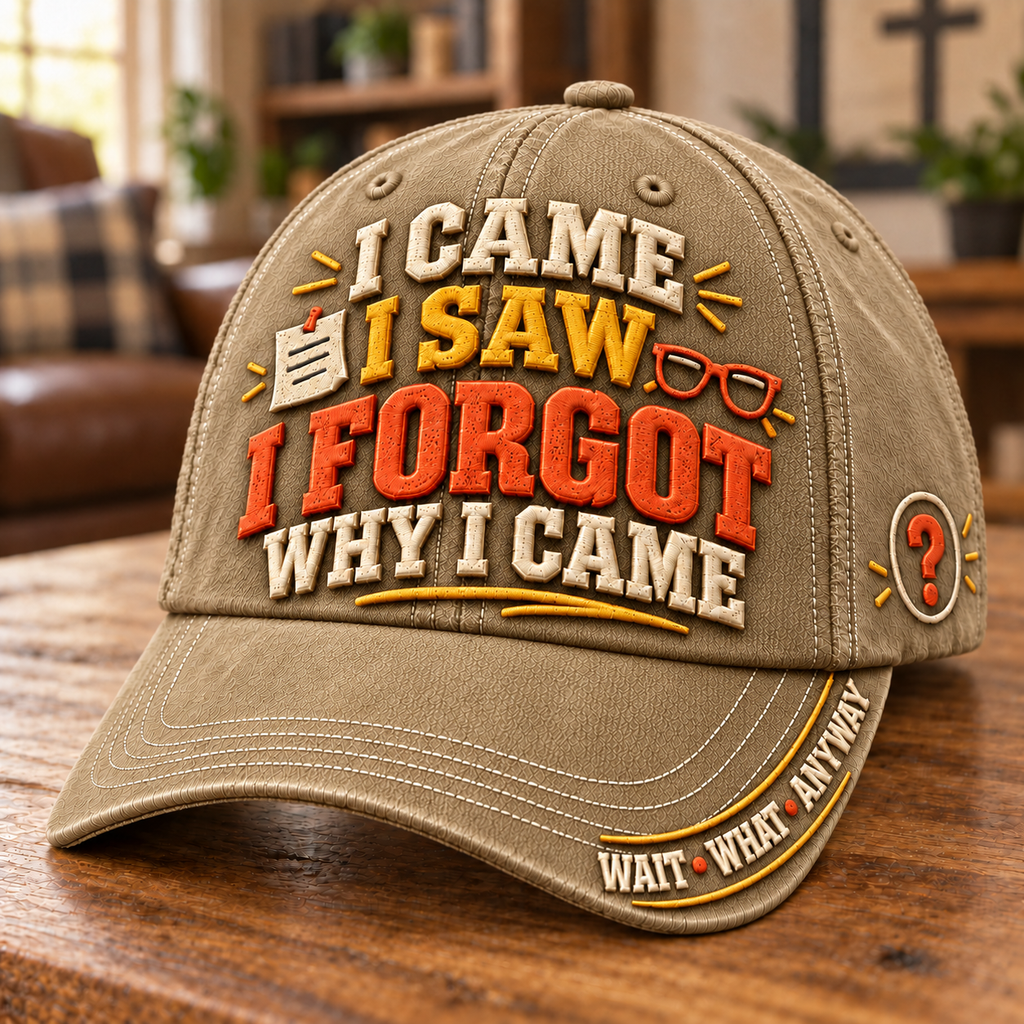 I Came I Saw I Forgot Why I Came Funny Aging Baseball Cap