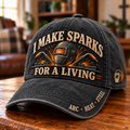 I Make Sparks For A Living Welder Work Pride Baseball Cap