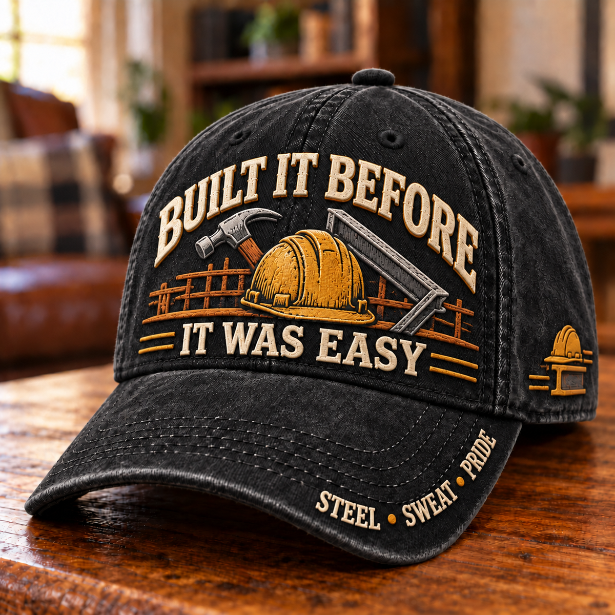 Built It Before It Was Easy Ironworker Trade Pride Baseball Cap