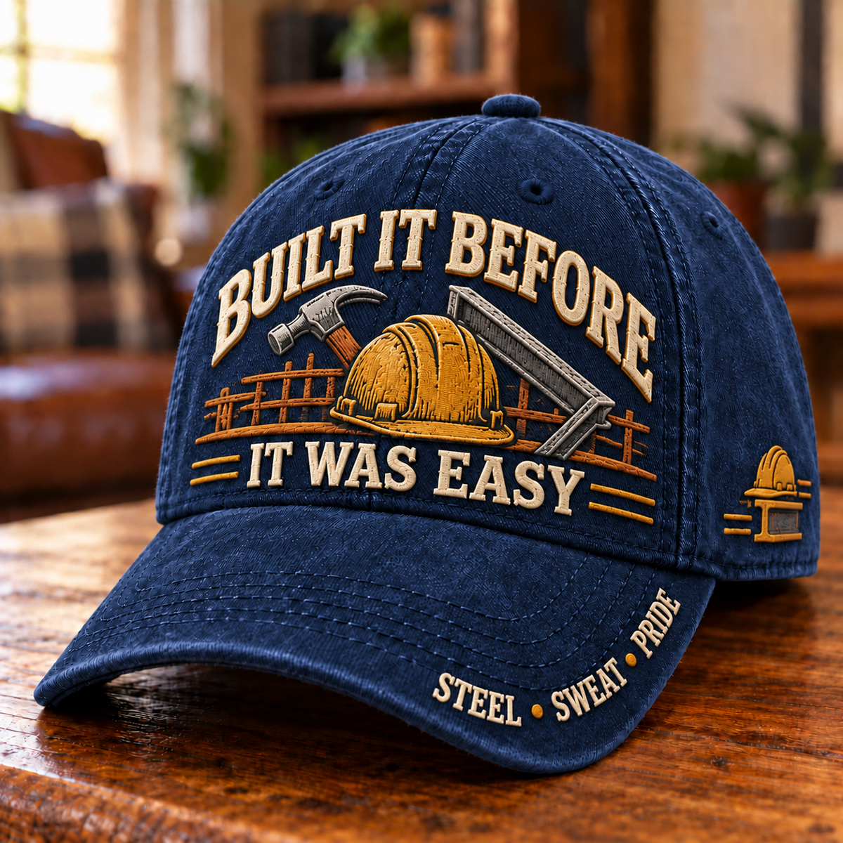 Built It Before It Was Easy Ironworker Trade Pride Baseball Cap