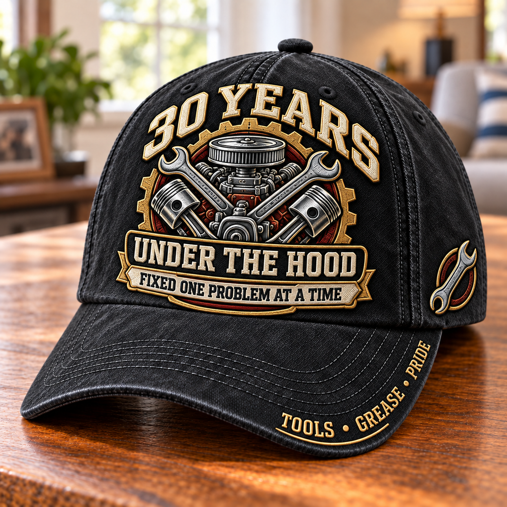 30 Years Under The Hood Mechanic Milestone Baseball Cap