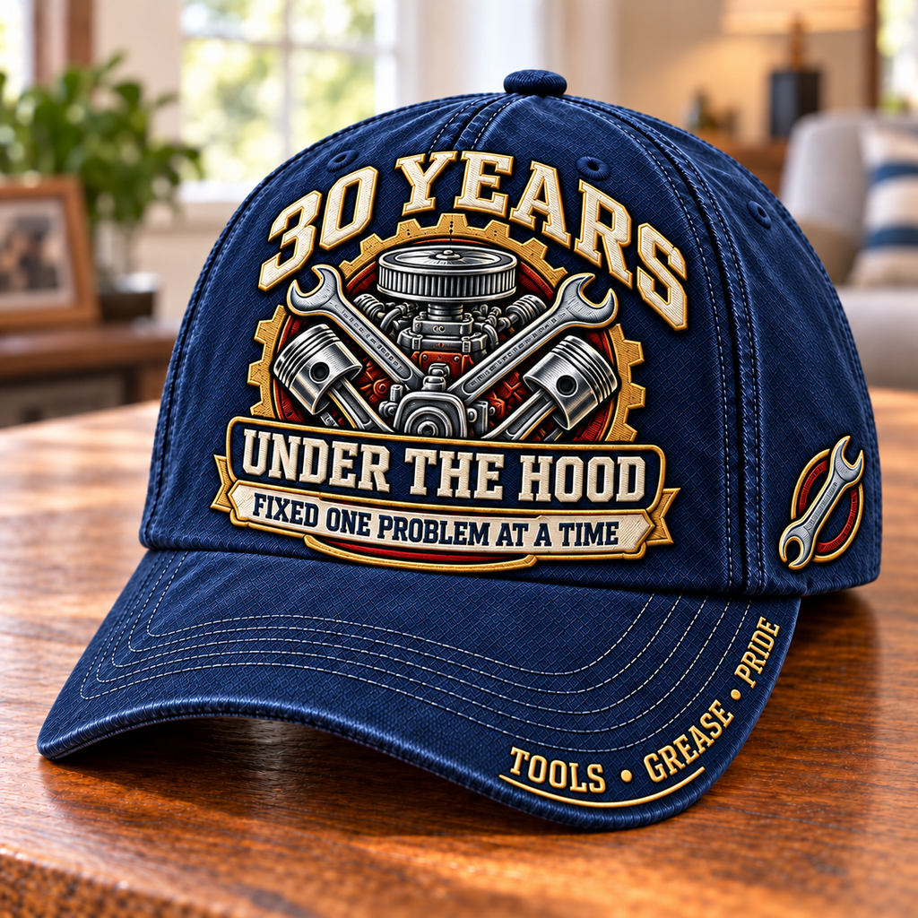 30 Years Under The Hood Mechanic Milestone Baseball Cap