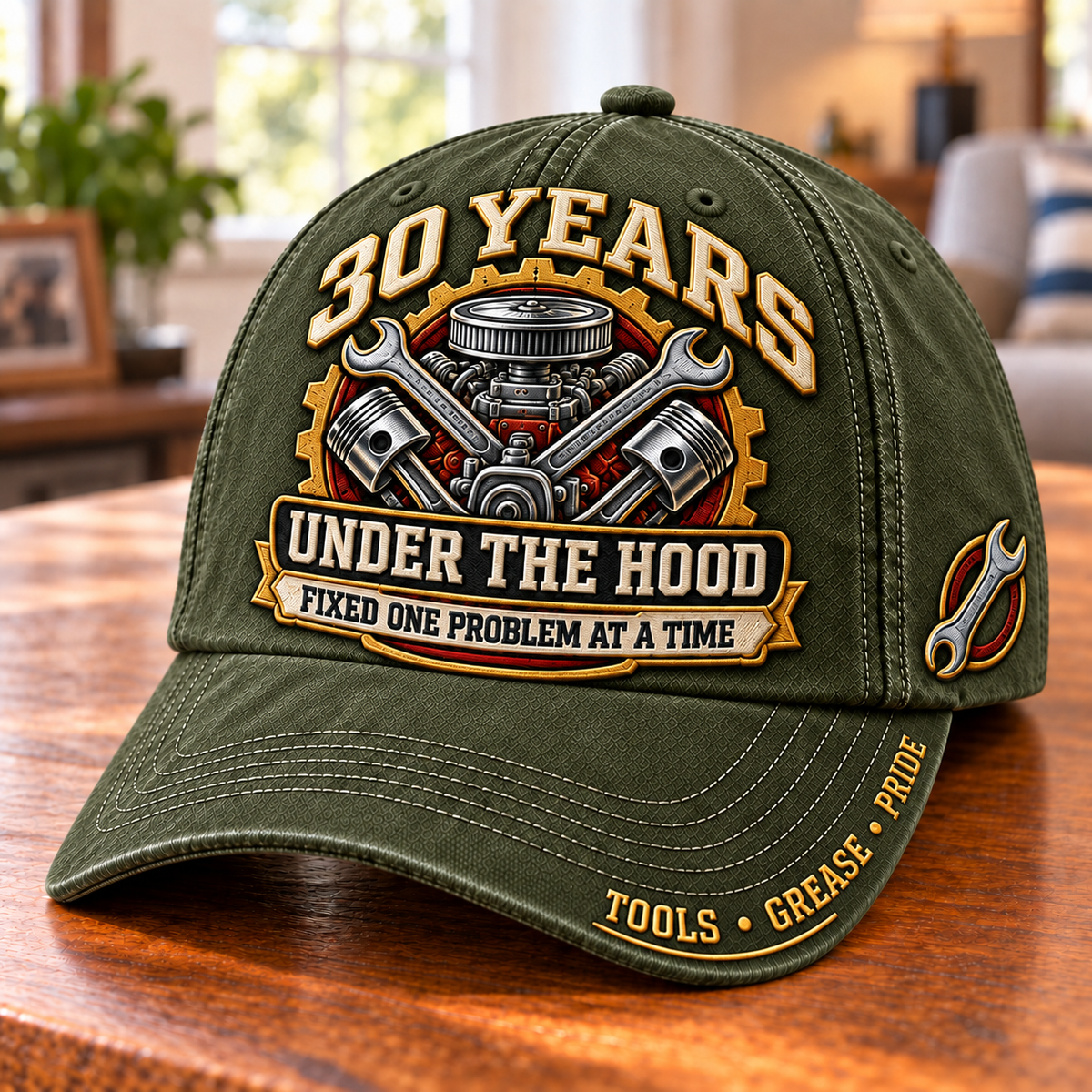 30 Years Under The Hood Mechanic Milestone Baseball Cap