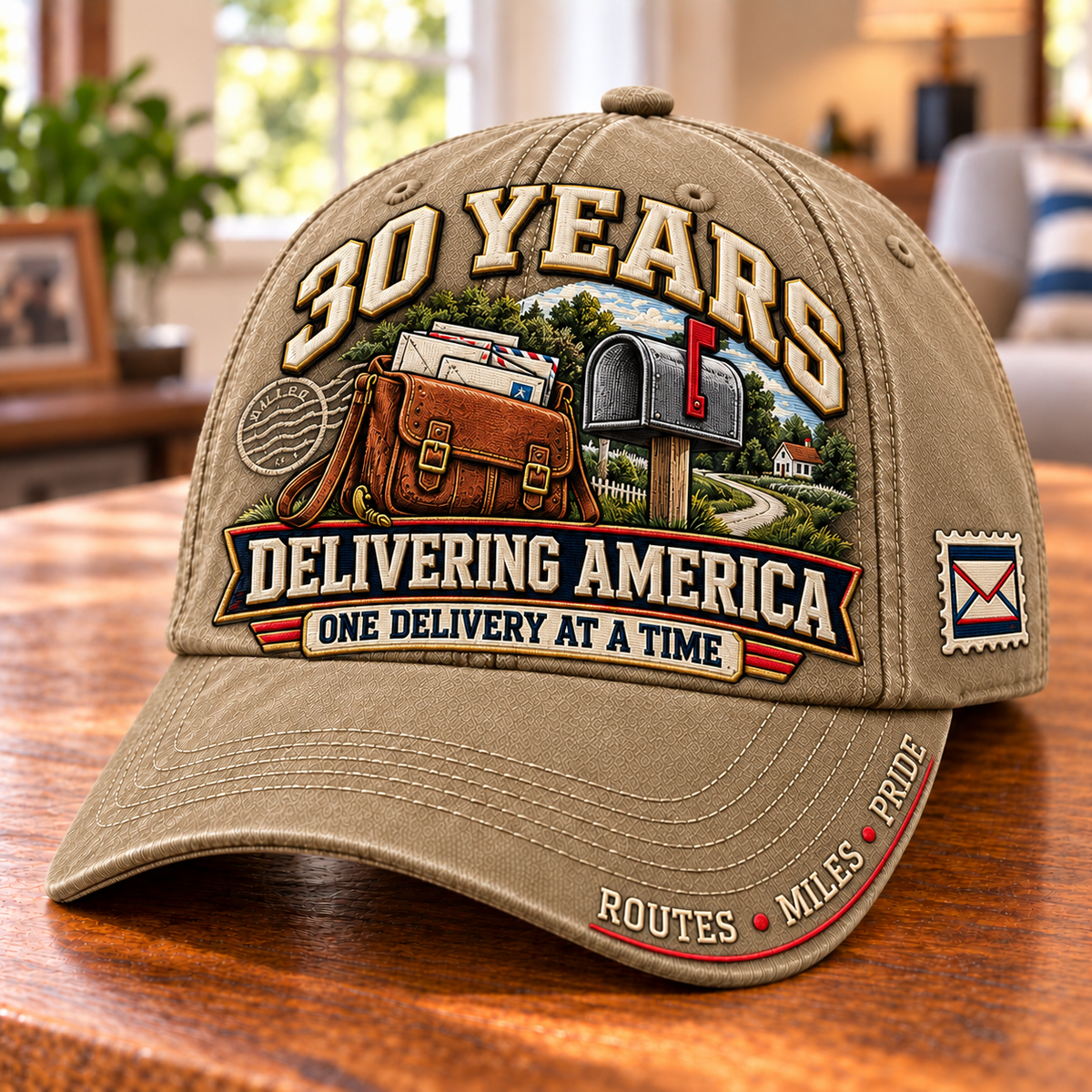 30 Years Delivering America Postal Worker Milestone Baseball Cap