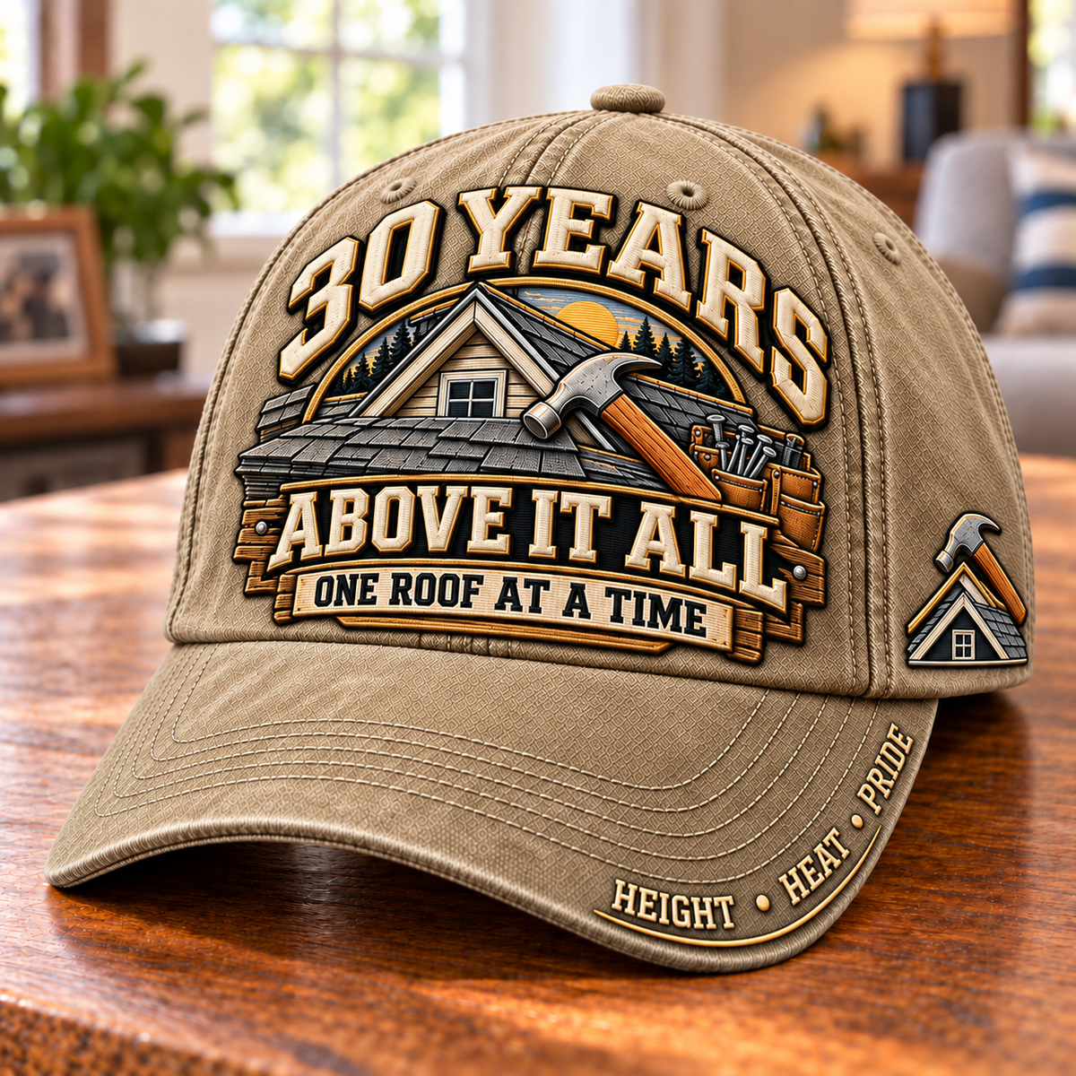 30 Years Above It All Roofer Milestone Baseball Cap