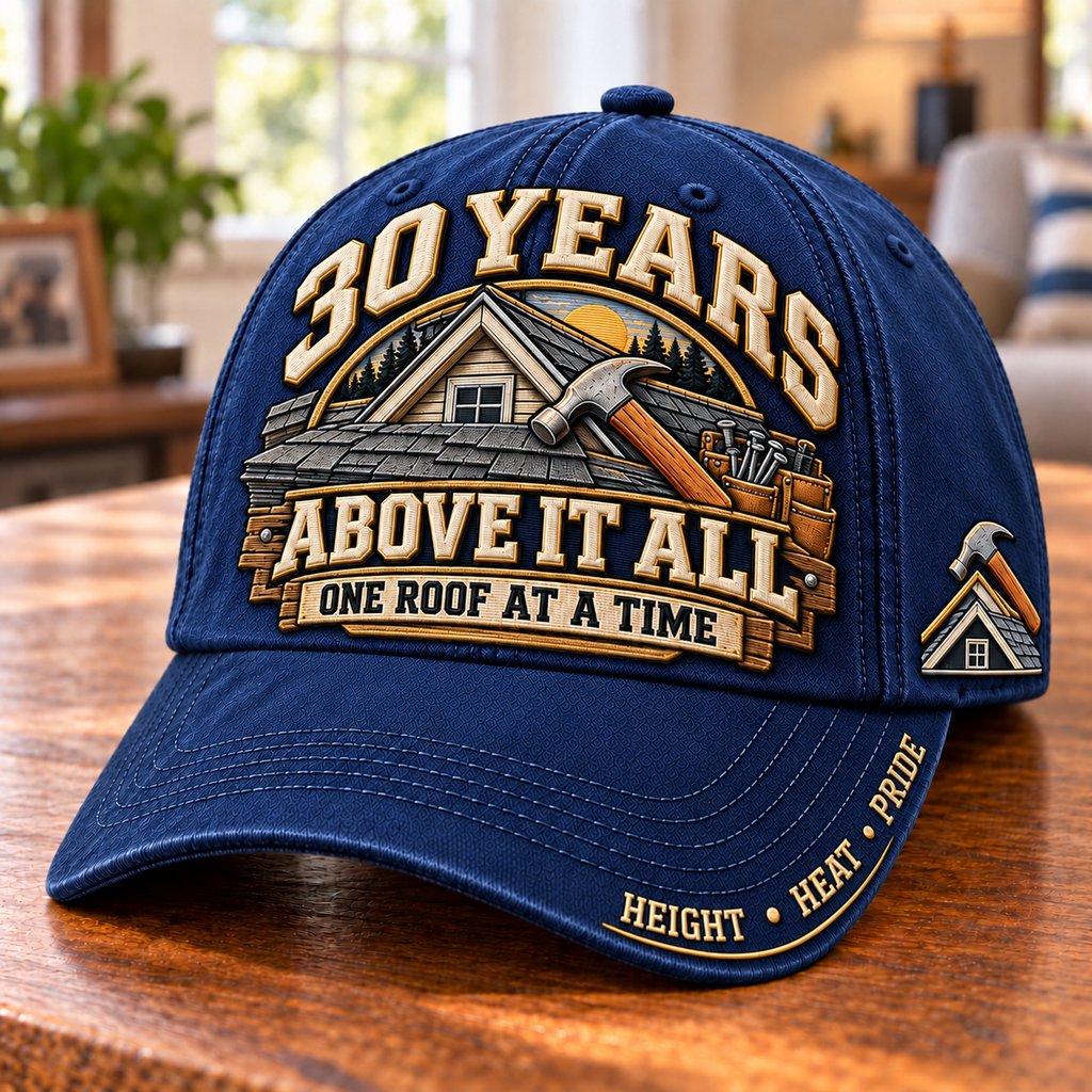 30 Years Above It All Roofer Milestone Baseball Cap