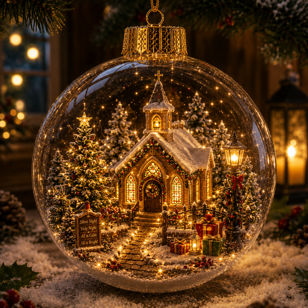 Light-Up Christmas Story Globe Ornament