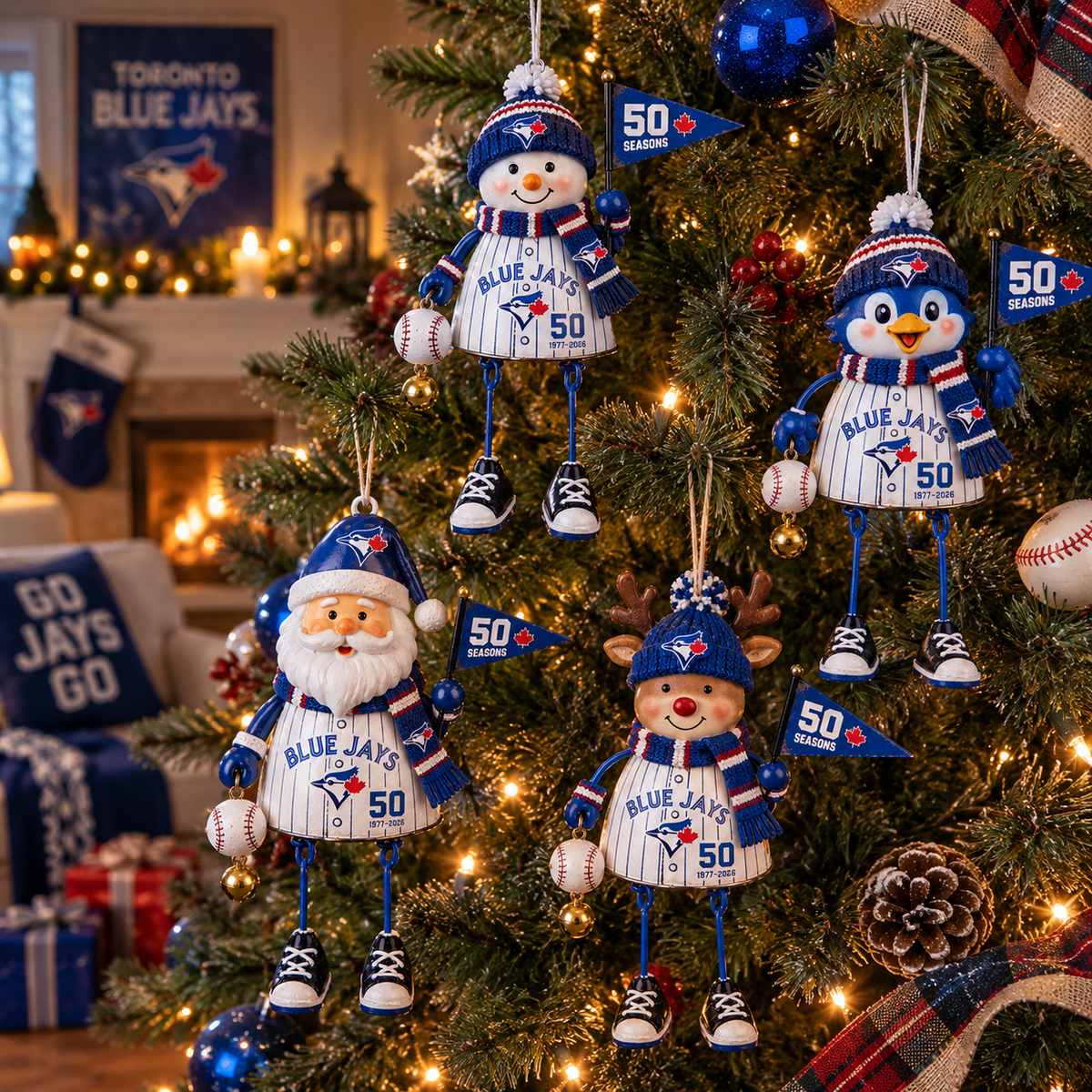 The Jays “50 Seasons” 1977–2026 Holiday Keepsake Ornament Set