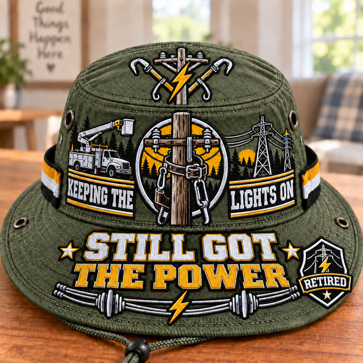 Still Got The Power Retired Lineman Boonie Hat