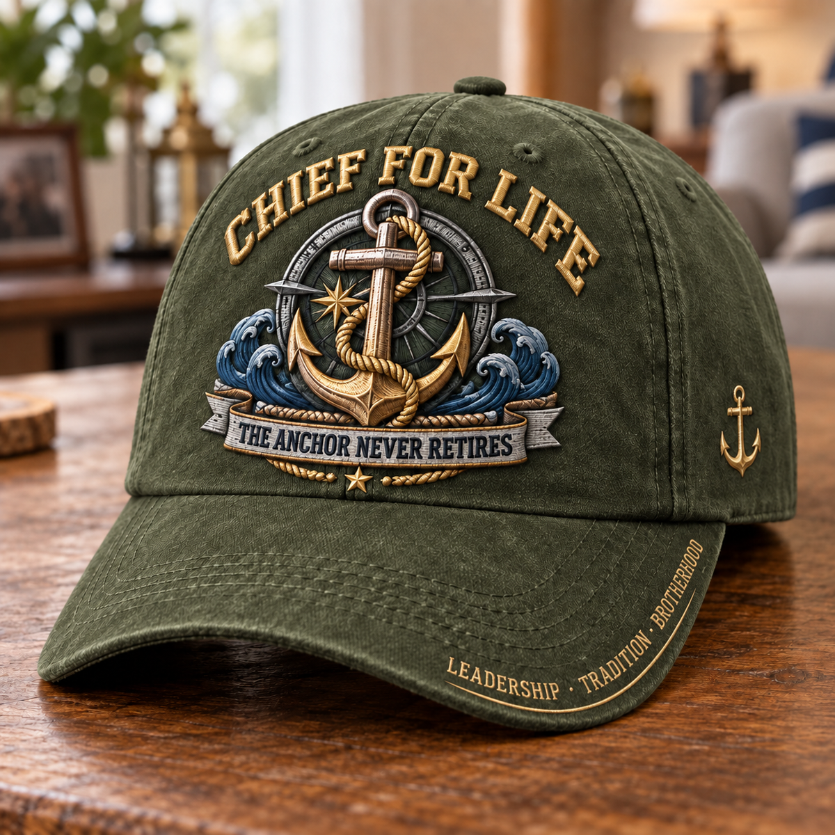 Chief For Life Navy Chief Baseball Cap