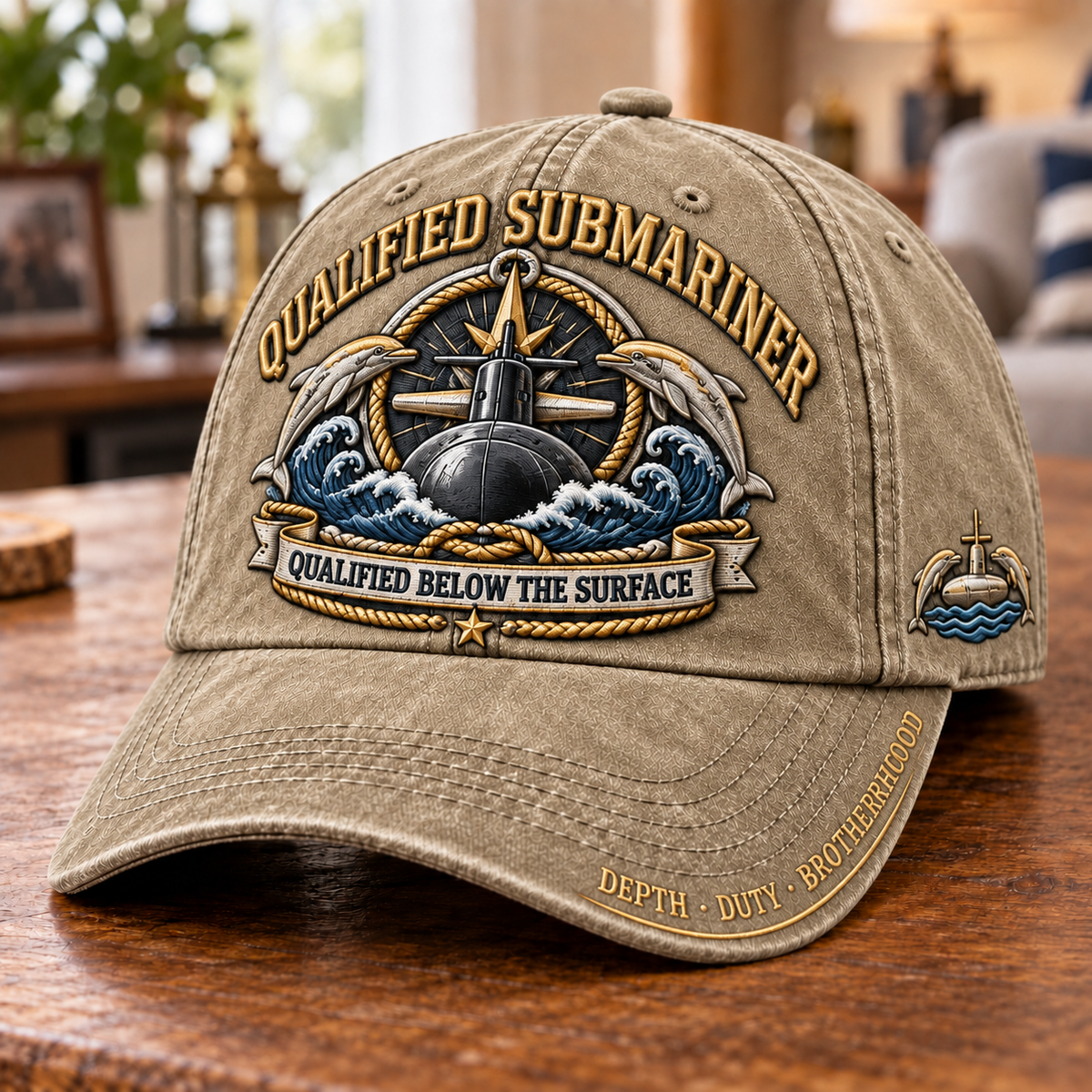 Qualified Submariner Below The Surface Baseball Cap