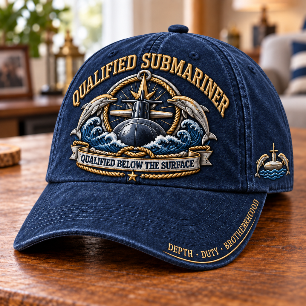 Qualified Submariner Below The Surface Baseball Cap