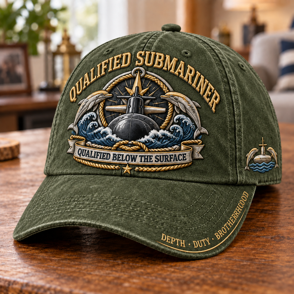 Qualified Submariner Below The Surface Baseball Cap