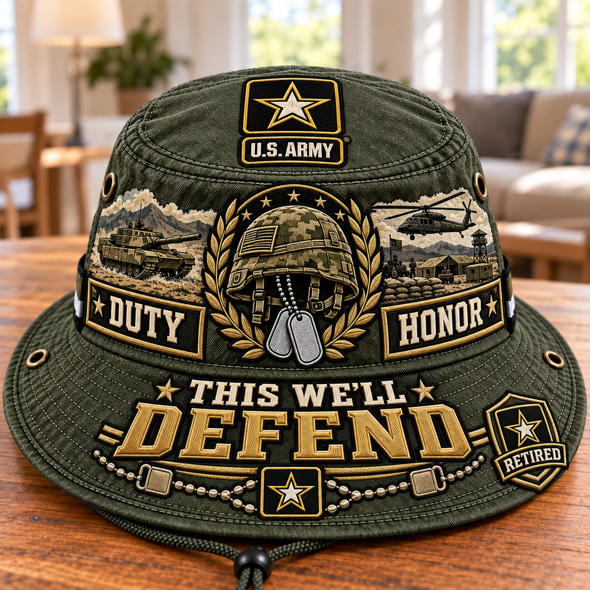Duty & Honor This We’ll Defend Army Veteran Boonie Hat