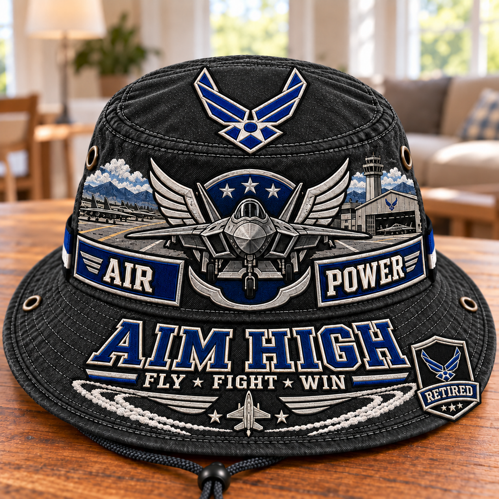 Air Power Aim High Retired Air Force Boonie Hat