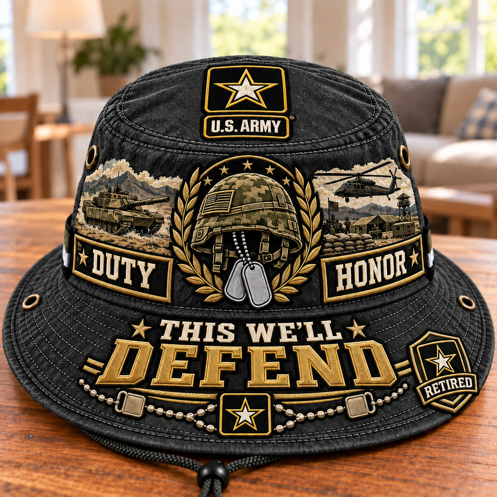 Duty & Honor This We’ll Defend Army Veteran Boonie Hat