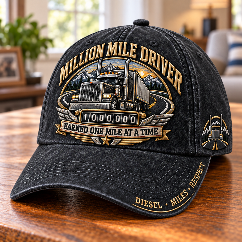 Million Mile Driver Earned One Mile At A Time Baseball Cap