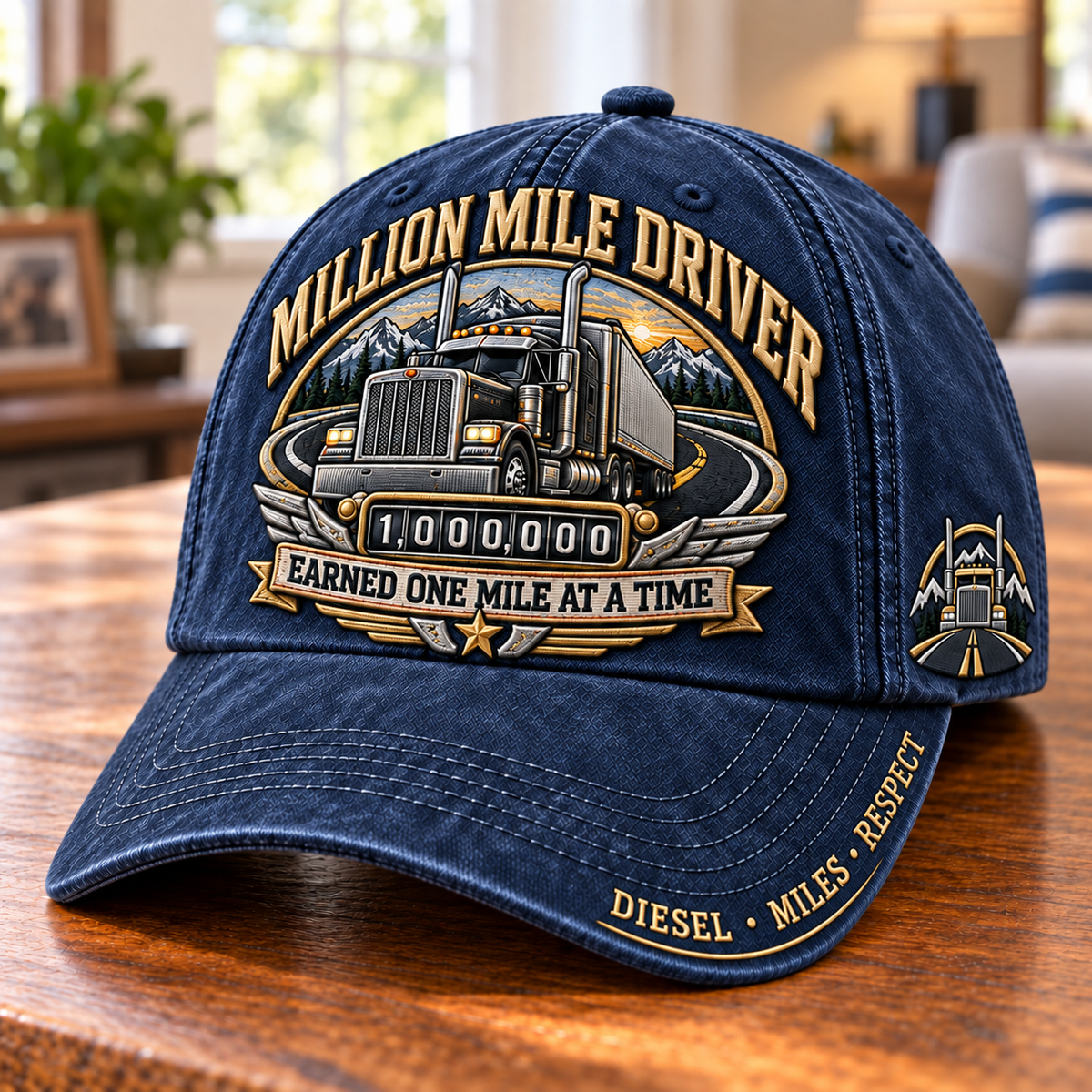 Million Mile Driver Earned One Mile At A Time Baseball Cap