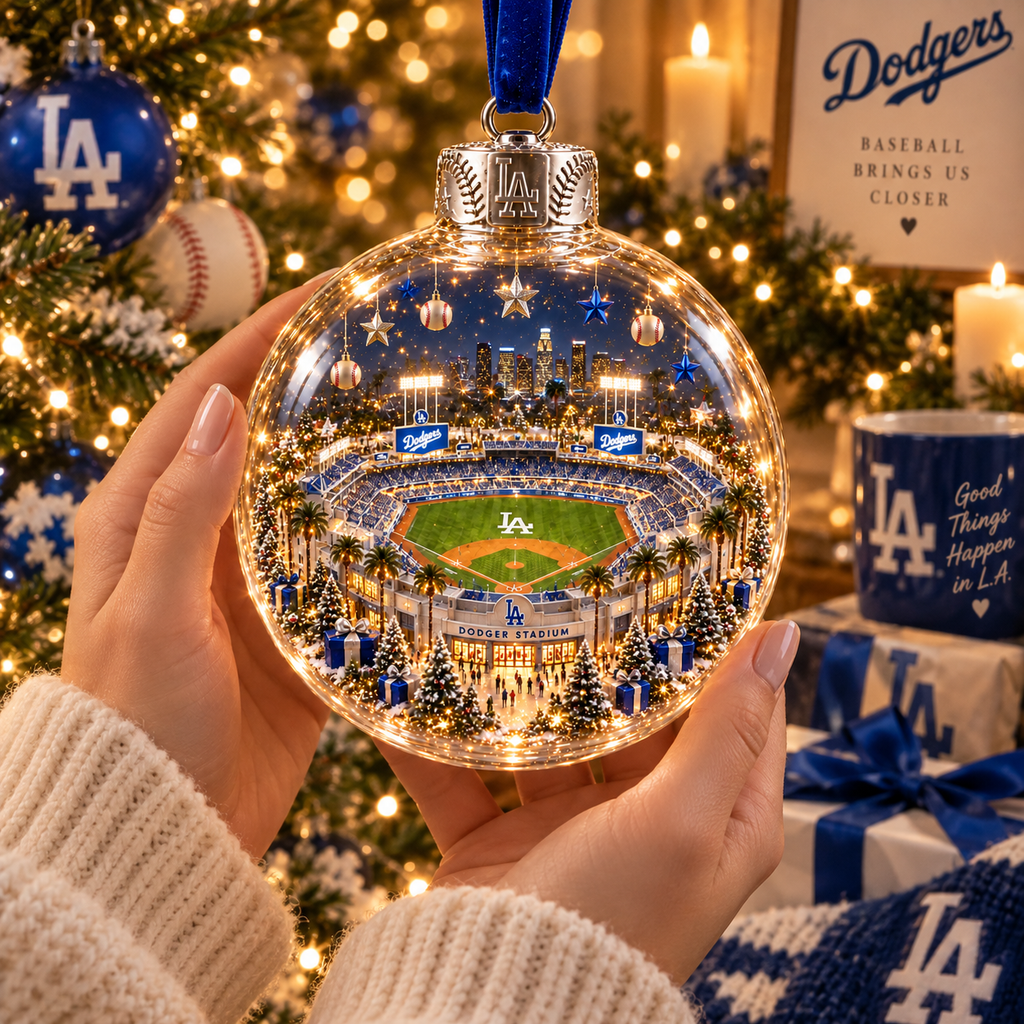 Light-Up Baseball Stadium Christmas Ornament – Holiday Keepsake