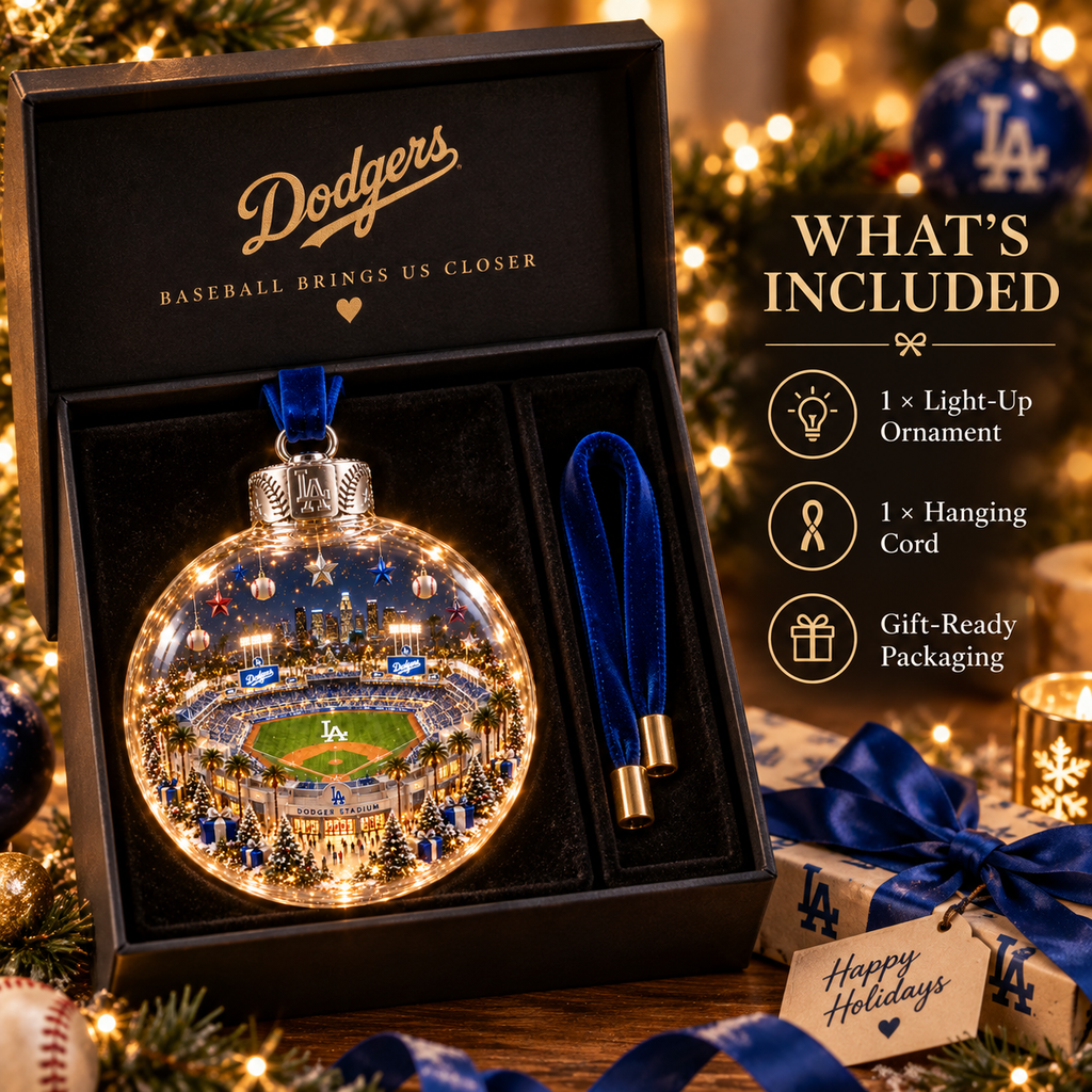 Light-Up Baseball Stadium Christmas Ornament – Holiday Keepsake